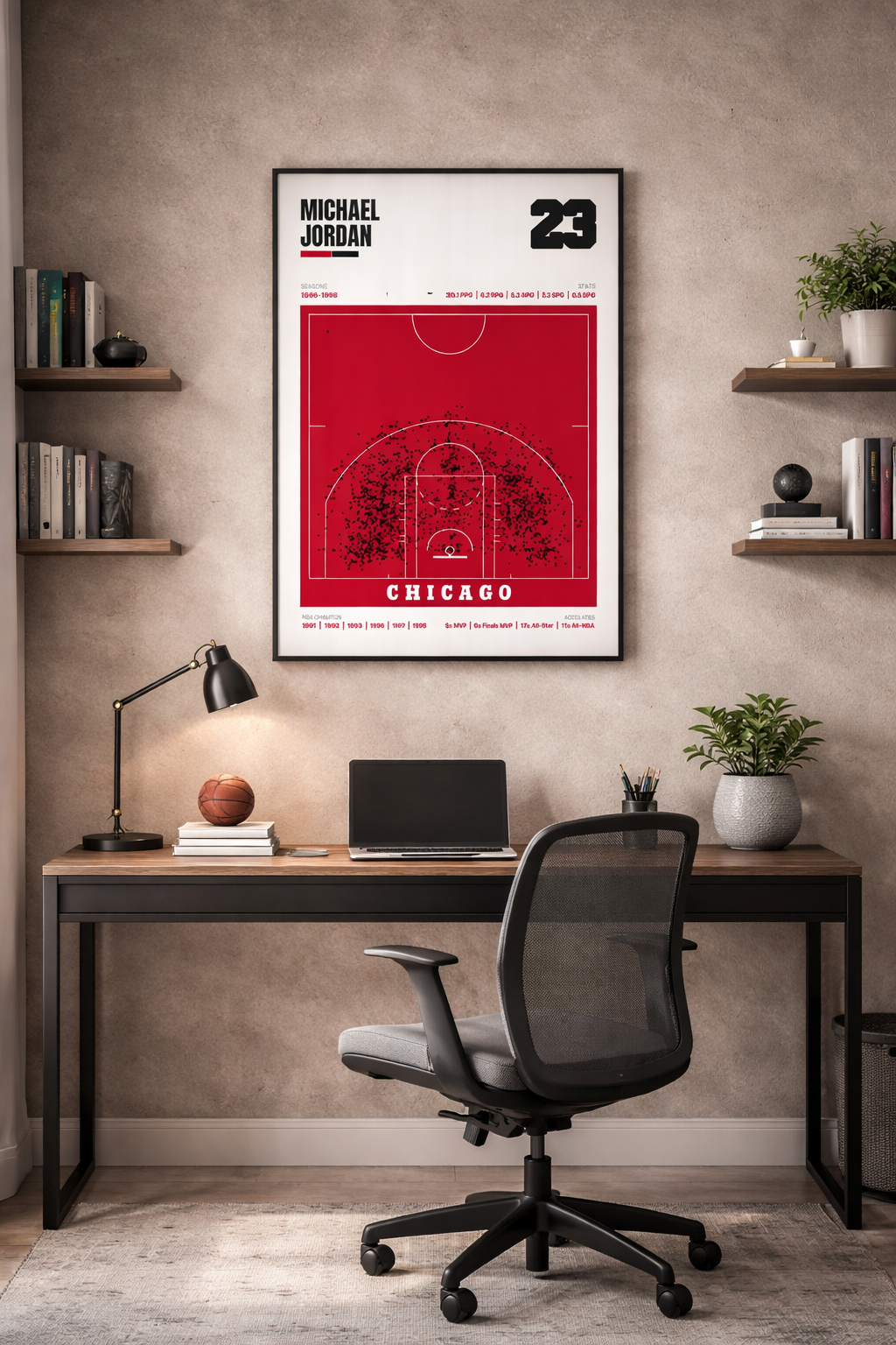 Michael Jordan 🐐 '96-'98 Shot Chart